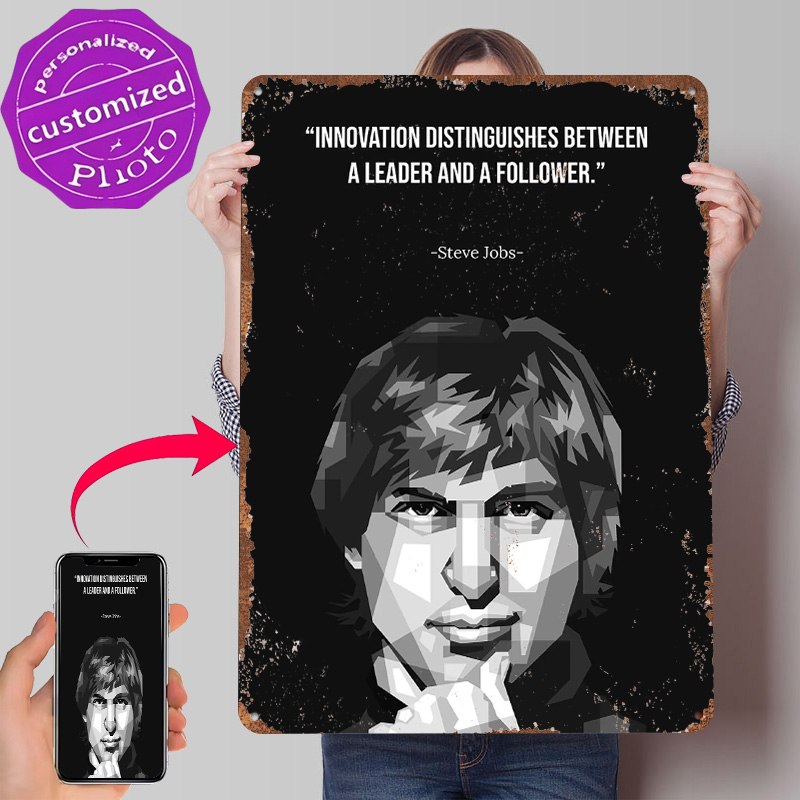 Retro Gaming Jobs - Steve Jobs WPAP Metal Poster Customized