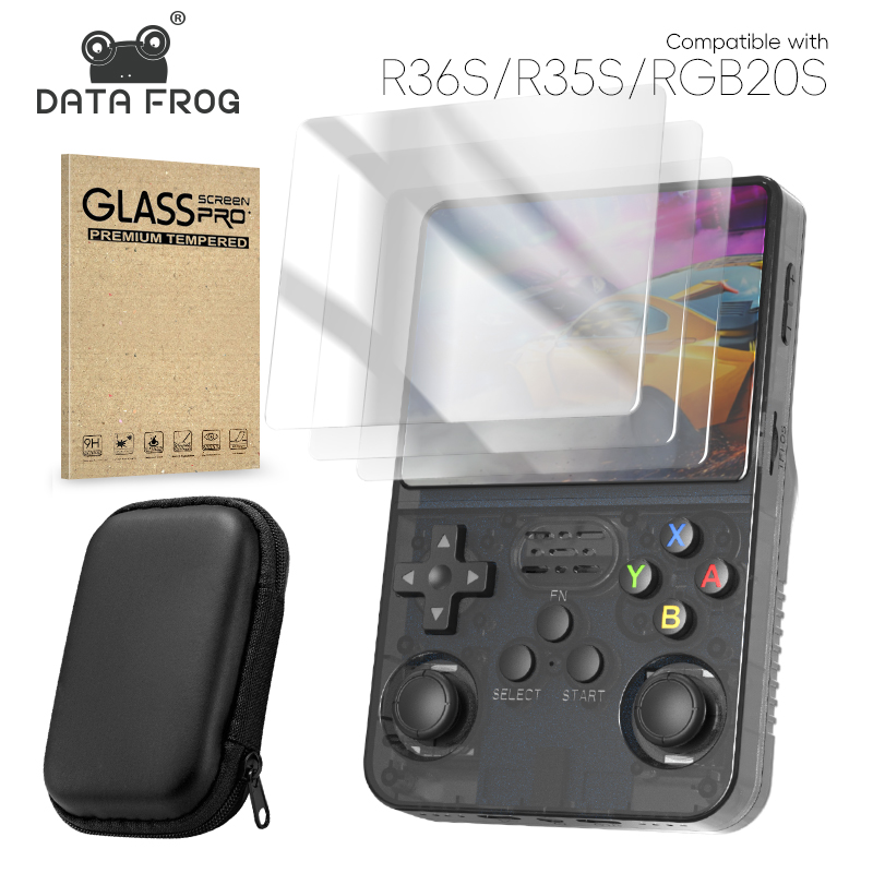 Console Retro Gaming Portable - DATA FROG R36S Screen Protector Tempered