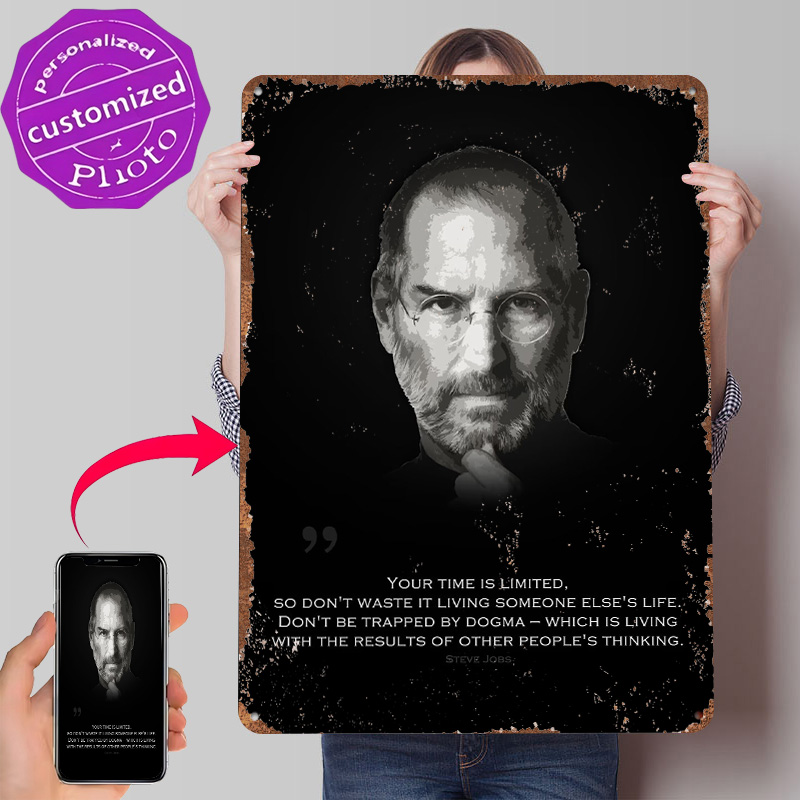 Retro Gaming Jobs - Steve Jobs Printed Poster Customized Wall
