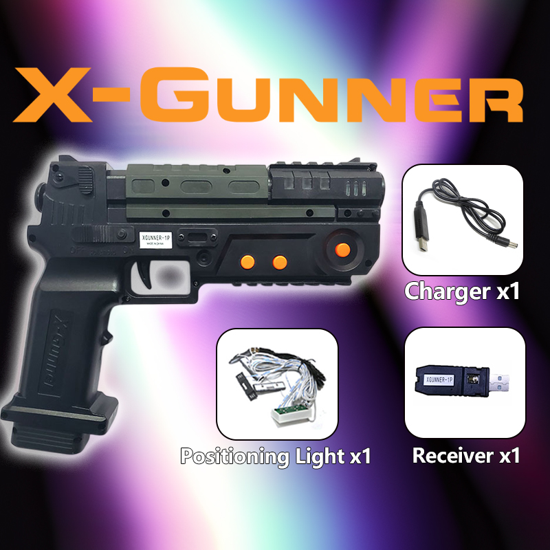 Retro Gaming Light Gun - X-GUNNER Wireless Light Gun for PC