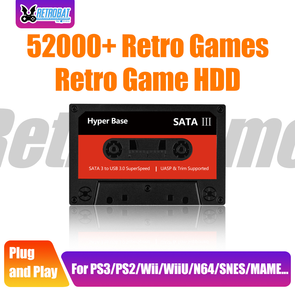 Retro Gaming Windows - 500GB/2TB Gaming HDD Batocera Retro Game