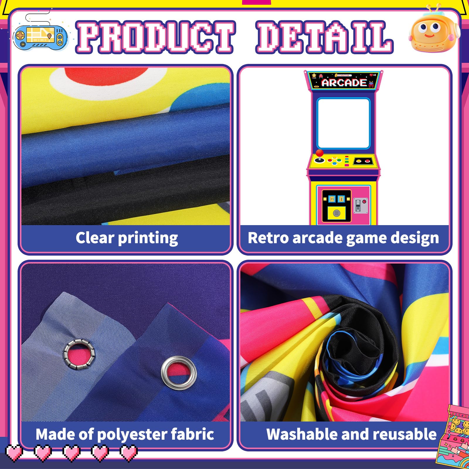 Retro Video Gaming Fabric Arca - огляд і ціна Retro Gaming Events