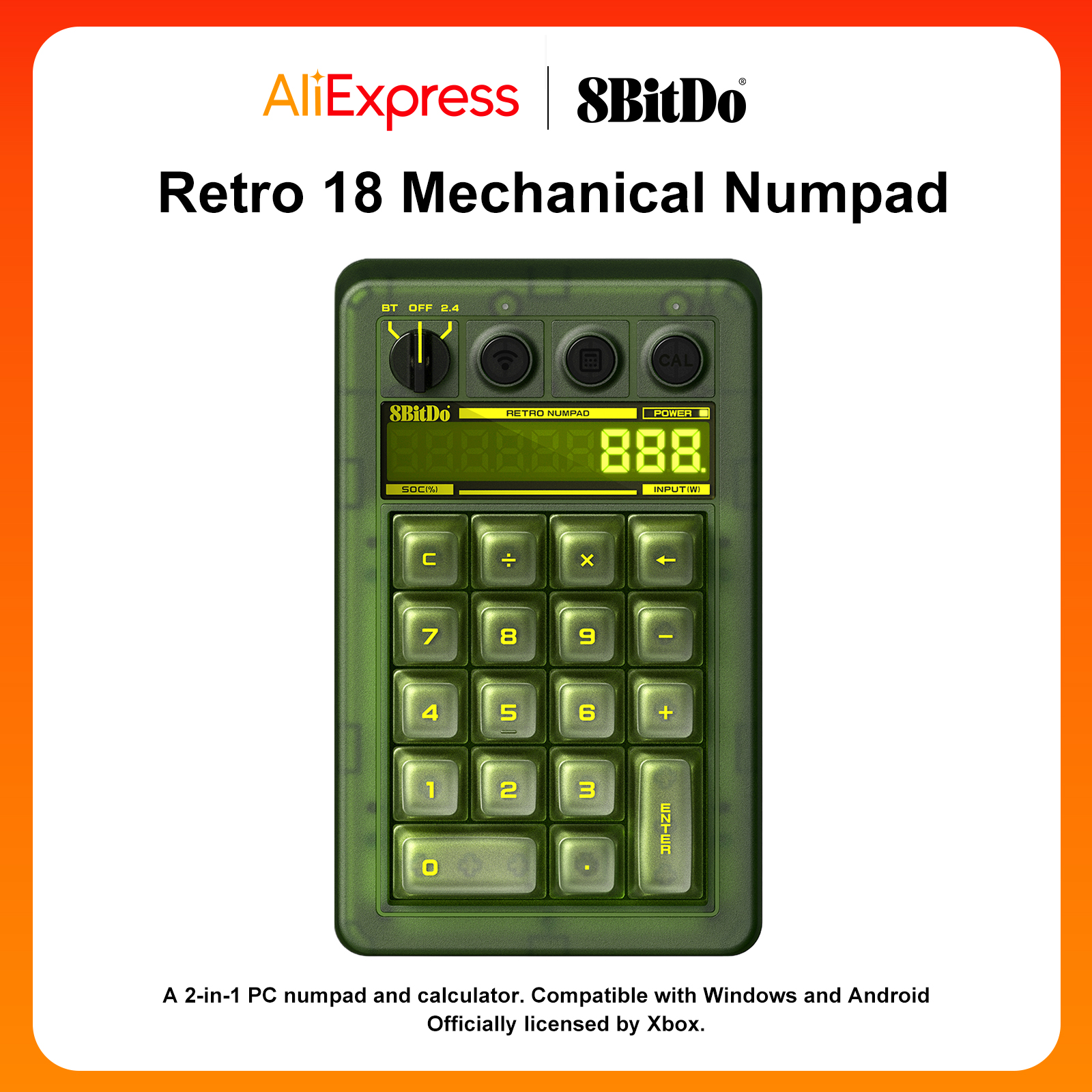 8BitDo Retro 18 Mechanical Num - огляд і ціна Retro Gaming Windows