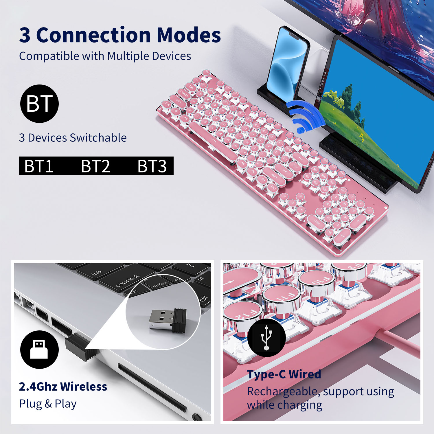 EWEADN TK950 Tri-Mode Ergonomi - огляд і ціна Retro Gaming Windows