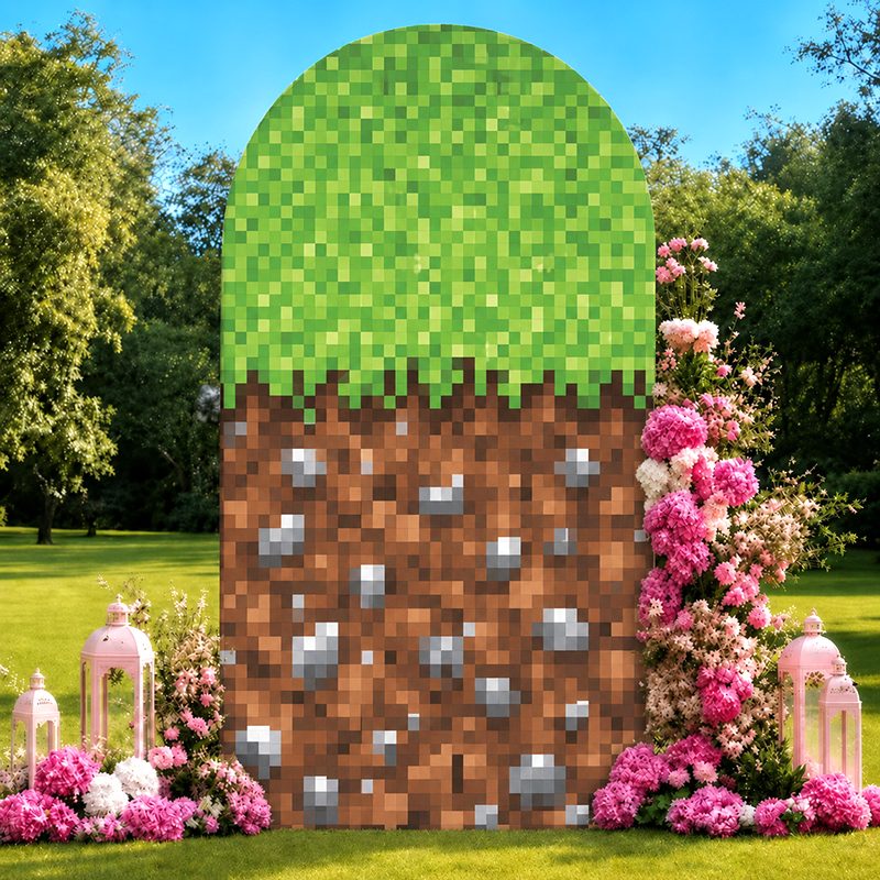 Retro Pixel World Arch Backdro - огляд і ціна Retro Gaming Events