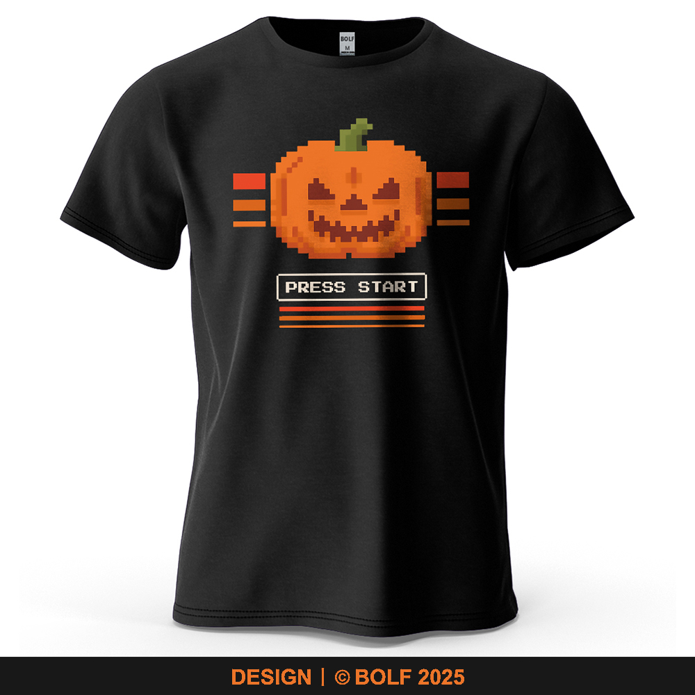 Halloween Pumpkin Printed Men' - огляд і ціна Retro Gaming Events
