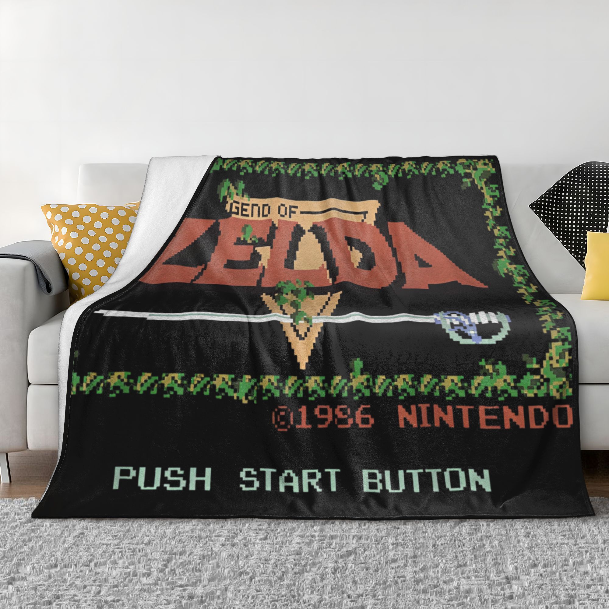 Z-Zelda Legends Flannel Blanke - огляд і ціна Retro Gaming Zelda