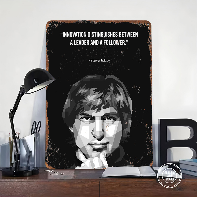 Steve Jobs WPAP Metal Poster C - огляд і ціна Retro Gaming Jobs