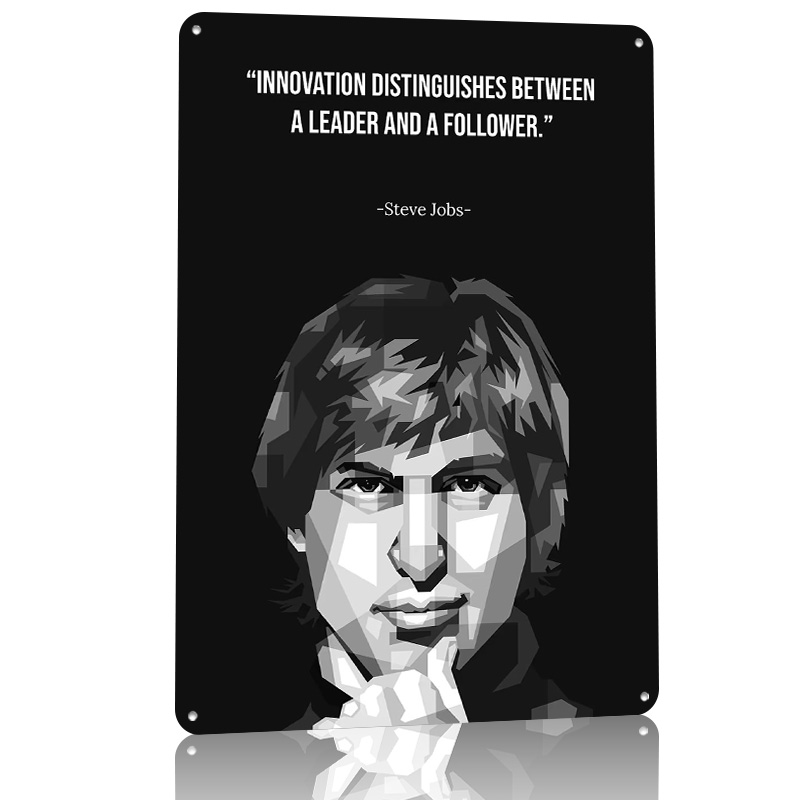 Steve Jobs WPAP Metal Poster C - огляд і ціна Retro Gaming Jobs