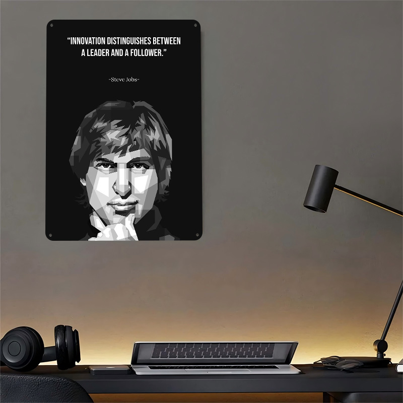 Steve Jobs WPAP Metal Poster C - огляд і ціна Retro Gaming Jobs