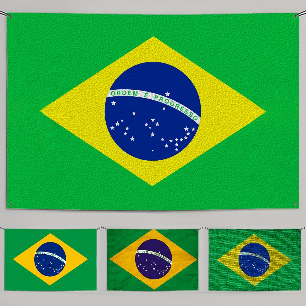 1PC Famosu Brazil Flags Retro  - огляд і ціна Retro Gaming Banner