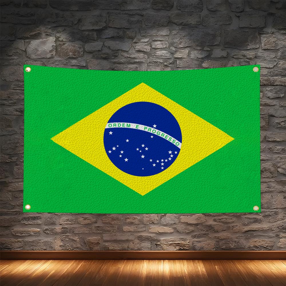 1PC Famosu Brazil Flags Retro  - огляд і ціна Retro Gaming Banner