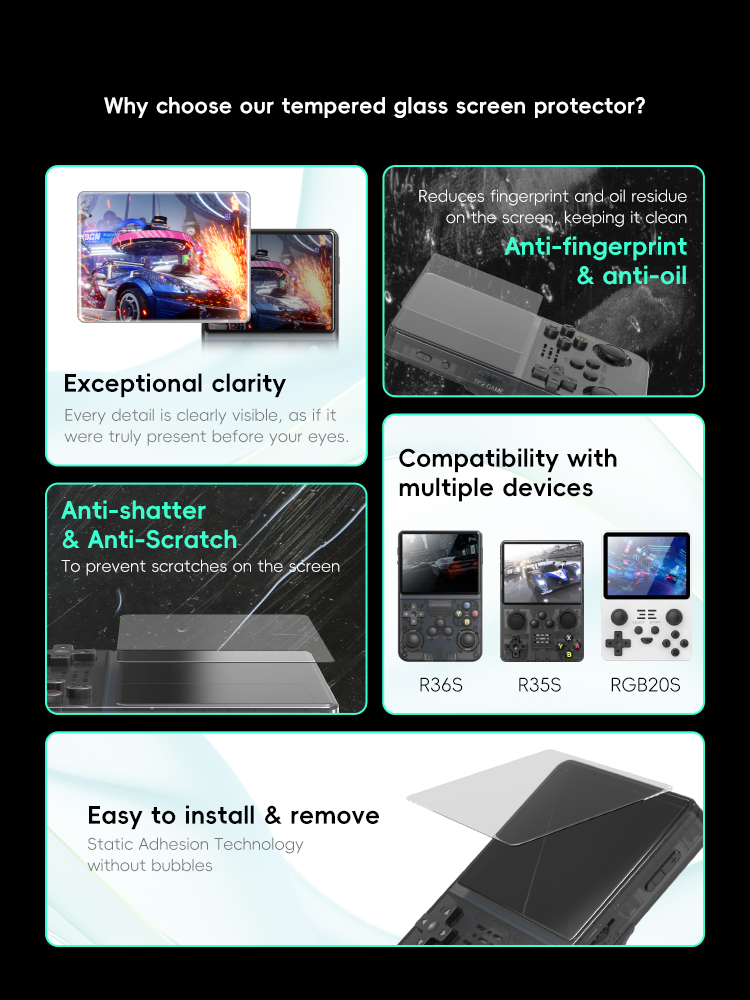 DATA FROG R36S Screen Protecto - огляд і ціна Console Retro Gaming Portable