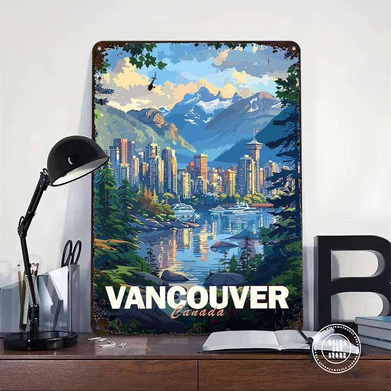 Vancouver Cityscape Printed Po - огляд і ціна Retro Gaming Vancouver