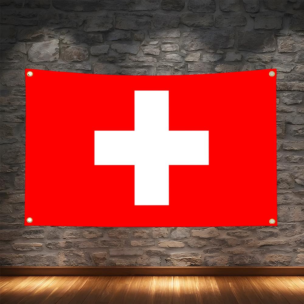 1PC Classic Switzerland Flags  - огляд і ціна Retro Gaming Banner