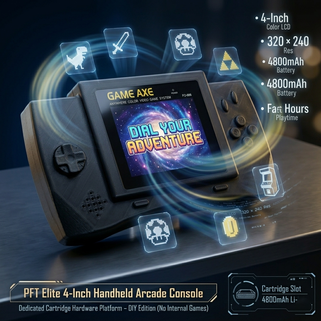 PFT Elite 4-Inch Handheld Arca - огляд і ціна Console Retro Gaming Portable