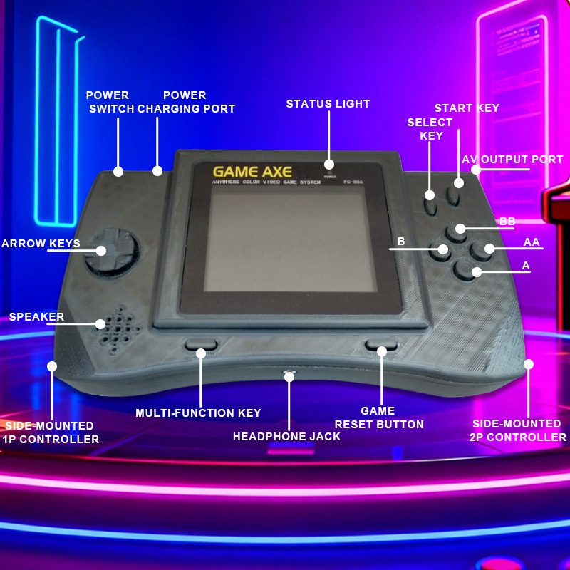 PFT Elite 4-Inch Handheld Arca - огляд і ціна Console Retro Gaming Portable