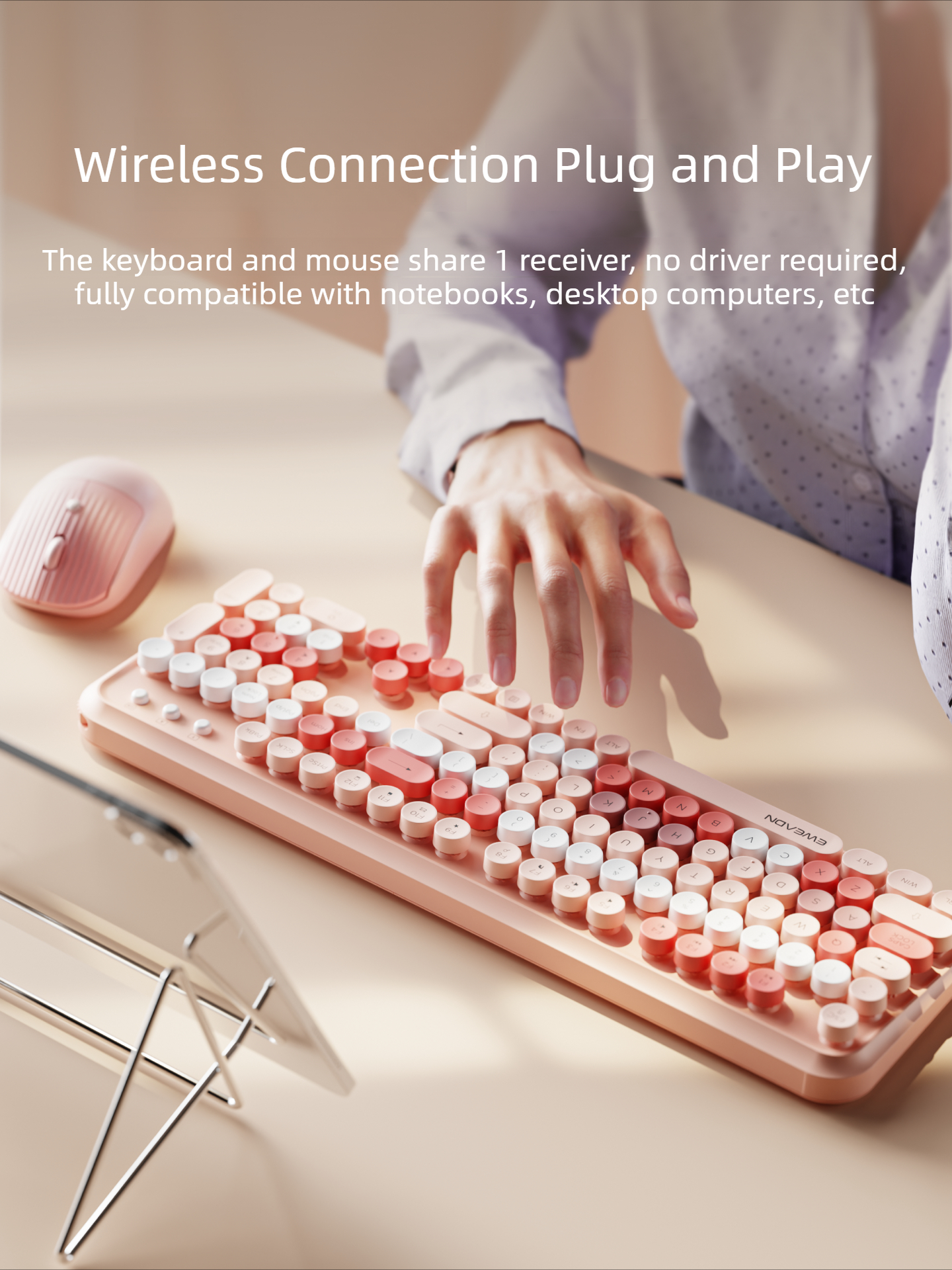 EWEADN V96 Wireless Keyboard M - огляд і ціна Retro Gaming Windows