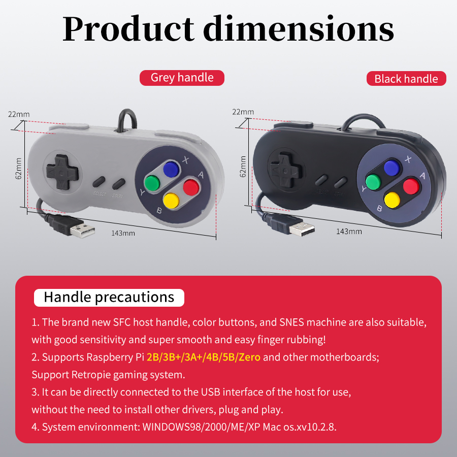 USB Wired Game Controller Plug - огляд і ціна Retro Gaming Raspberry Pi 3
